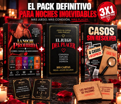 3x1 - El Juego del Placer + La Noche Prohibida + Casos sin Resolver de regalo🔥